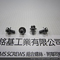 SEMS SCREWS 組合螺絲 圓頭螺絲套附双片華司組合 M4X10 PAN HEAD SCREWS WITH SPRING+FLAT WASHERS ASSEMBLIES