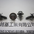 套華司螺絲 SEMS SCREWS 六角華司頭套平華司組合M6X16 HEX WASHER HEAD SEMS SCREWS WITH FLAT WASHEERS ASSEMBLY