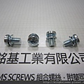 組合螺絲SEMS SCREWS 岡山頭螺絲套附(DIN 6905)波型華司和平華司組合M5X10 FILLISTER SEMS SCREWS WITH WAVE WASHERS+FLAT WASHERS ASSEMBLY