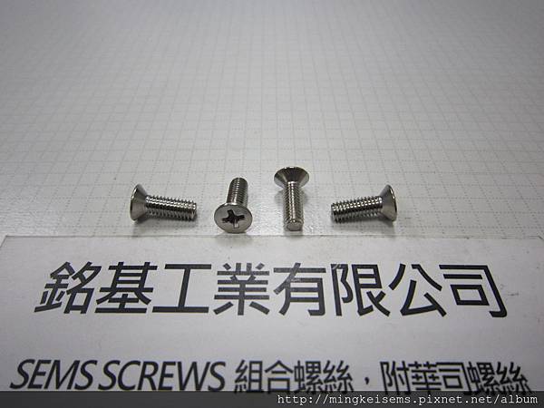 緊固件螺絲  FASTENER SCREWS 白鐵平頭十字螺絲   STAINLESS STEEL FLAT HEAD SCREWS