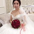 新娘白紗高包頭造型