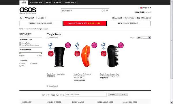 tangle teezer asos