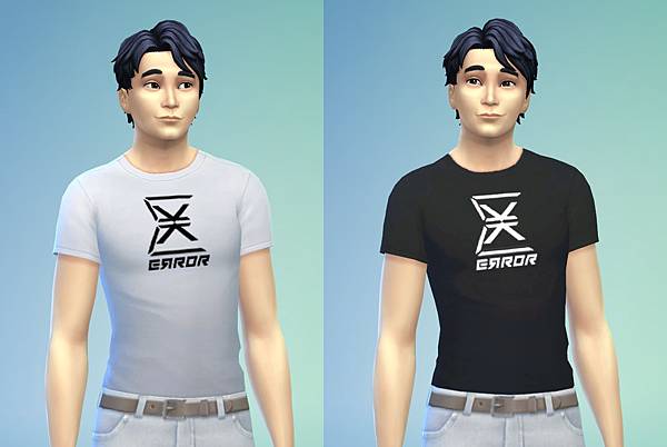 [模擬市民4 MOD下載] Error應援T-shirt (