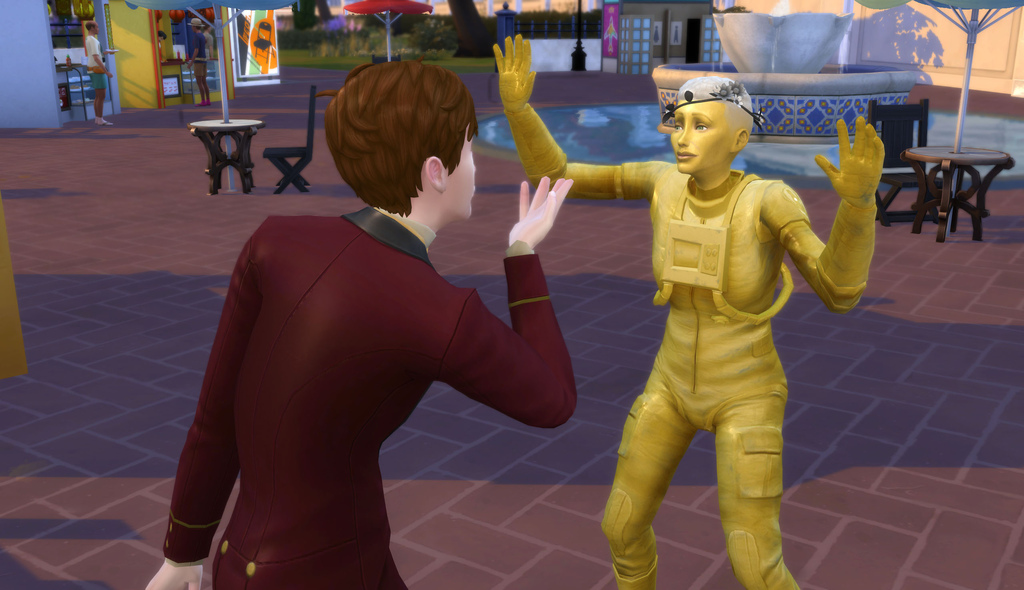 [模擬市民4 遊戲彩蛋] (13) 城市裡的活雕像