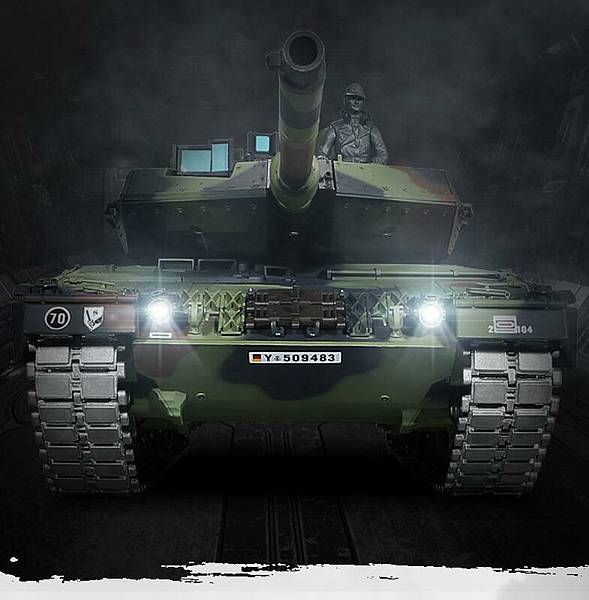 豹二戰車A6 LEOPARD2A6 義勇兵 台北槍店 生存遊戲專賣 軍事 燈.jpg