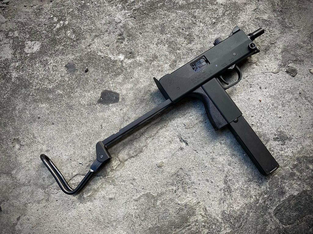 KWA KSC M11A1 衝鋒槍 GBB 瓦斯槍 台北槍店 生存遊戲專賣 義勇兵 槍托拉開.jpg