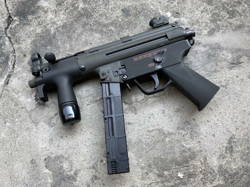 BOLT MP5K EBB後座力 電動槍 衝鋒槍 鋼製槍身 磷酸鹽 台北槍店 生存遊戲專賣 義勇兵 直彈匣L.jpg