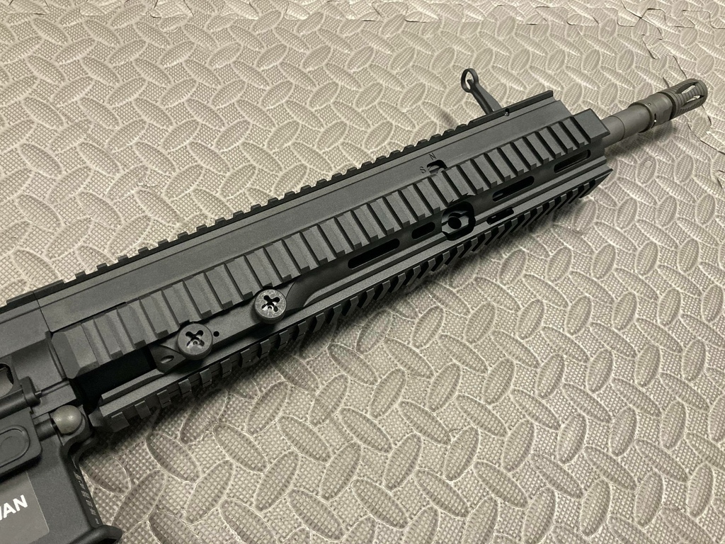 VFC UMAREX HK417 V2 16 偵查型 瓦斯槍 GBB 步槍 一槍兩匣 台北槍店 生存遊戲專賣 義勇兵 鋼製外管 火帽 前段.jpg