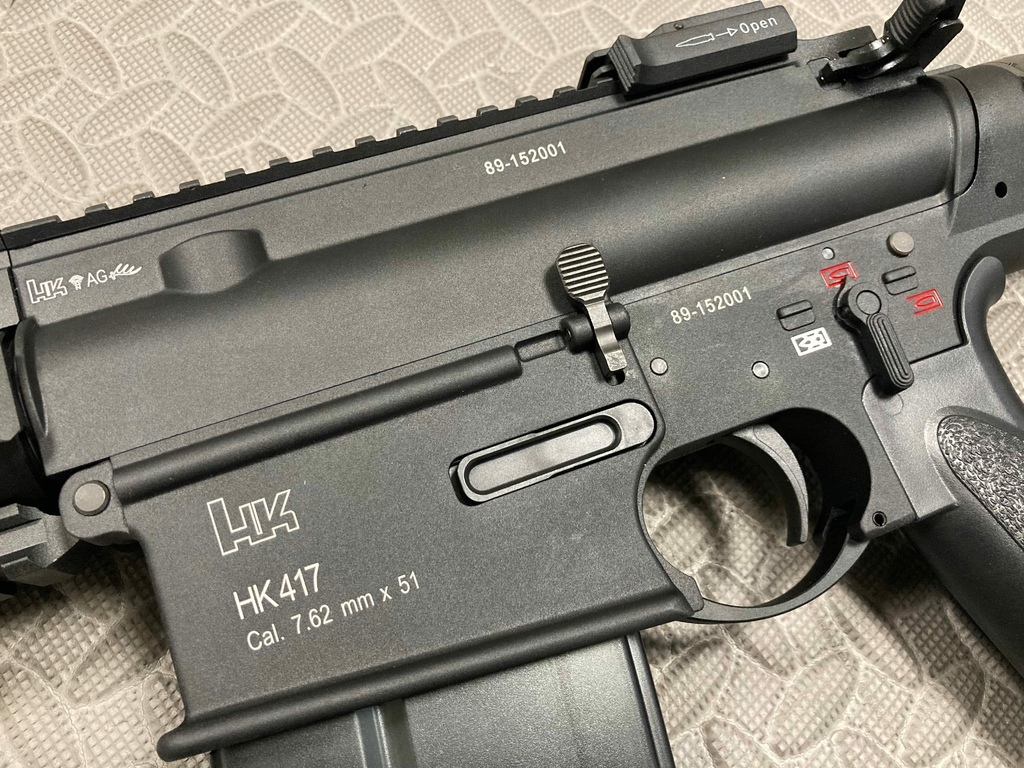 VFC UMAREX HK417 V2 16 偵查型 瓦斯槍 GBB 步槍 一槍兩匣 台北槍店 生存遊戲專賣 義勇兵 上槍身.jpg