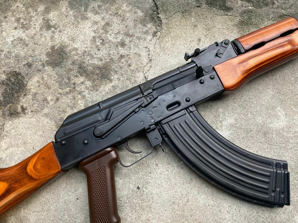 GHK AKM GBB鋼製 實木槍托護木 AK 瓦斯槍 長槍 AK47 台北槍店 生存遊戲專賣 義勇兵 沖壓鋼製槍身.jpg