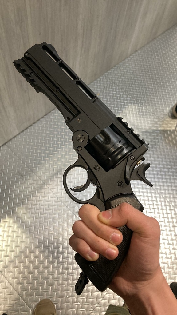 First Strike Roscoe Revolver 12.7mm 鎮暴槍 左輪手槍 台北槍店 生存遊戲專賣店 義勇兵 擊錘.jpg