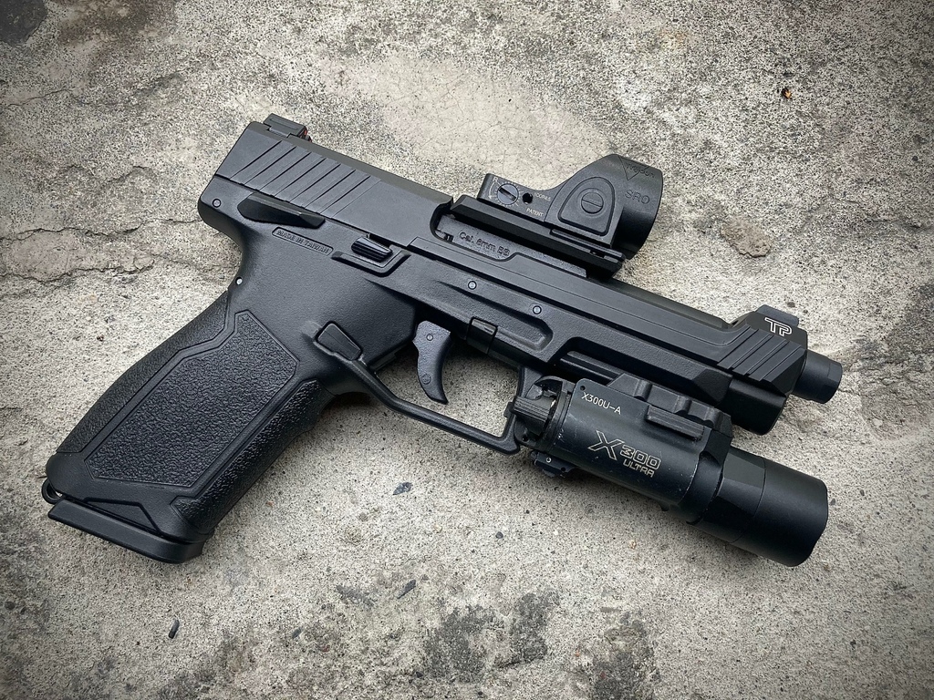 TTI Airsoft TP22 TAURUSTX TX22 單連發 金屬滑套 瓦斯手槍 台北槍店 生存遊戲專賣店 義勇兵 14mm逆牙外管.jpg