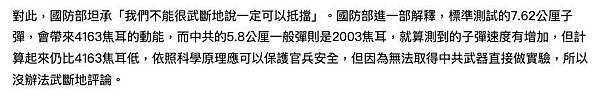 國軍抗彈板被打穿 國防部請解釋防彈板檢驗問題 義勇兵台北生存遊戲專賣店.jpg