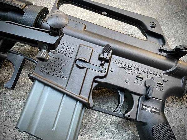 VFC XM177E2 M16A1構型槍身組+XM148 GBB COLT授權刻字 瓦斯槍 榴彈發射器 越戰 台北槍店 生存遊戲專賣店 義勇兵.jpg
