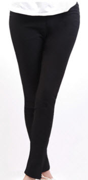 YAHOO購物中心 / GIORDANO - 女裝腰鬆緊修身顯瘦彈力窄管褲 ( 黑色 ) NT$ 399