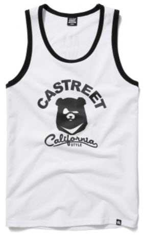 CACO 平價美式服飾 - MIT ST熊頭背心（白色）NT$ 280