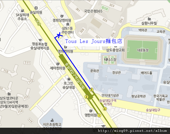 TousLesJours麵包店 地圖.bmp