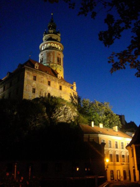 Chateau at dusk