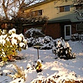 my house with snow