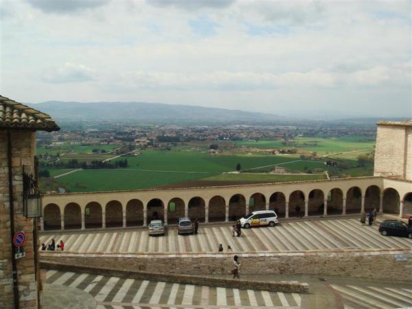 Basilica steps and plain