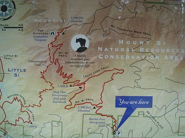 Mt.Si trail map