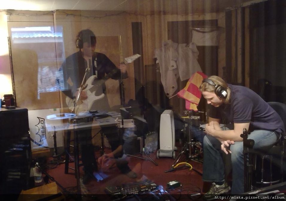 in studio in studio