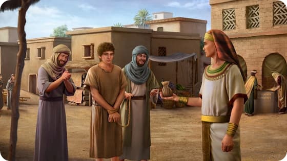 约瑟被商人卖给波提乏