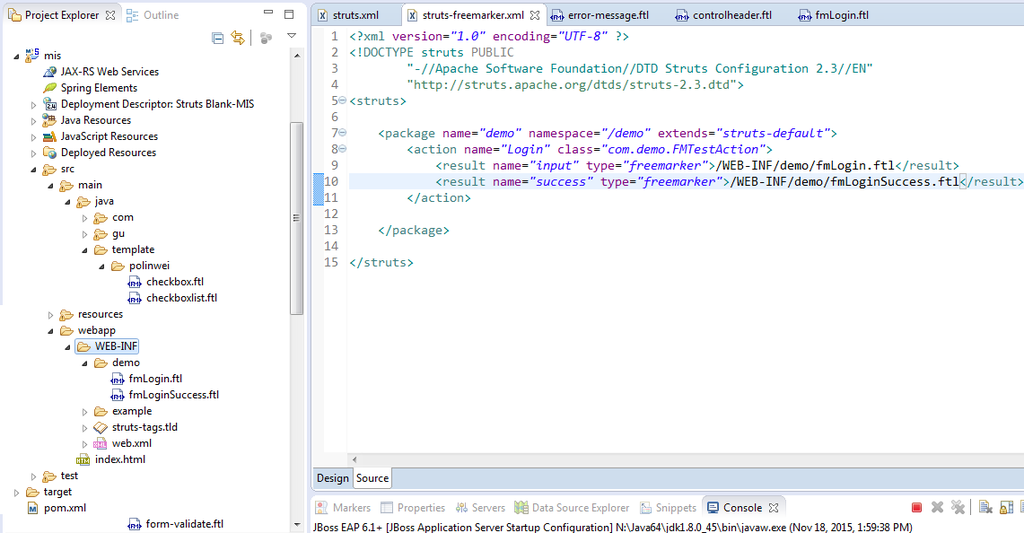 struts2-freemarker struts2-freemarker
