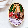 紫彩米飯便當 _ 茄子炒肉末⠀ _ 辣炒豆干小黃瓜-2