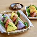 三角彩色米飯糰餐點-1