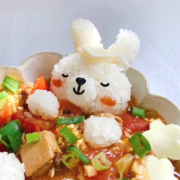 麻婆豆腐番茄蛋燴海礦米飯-2