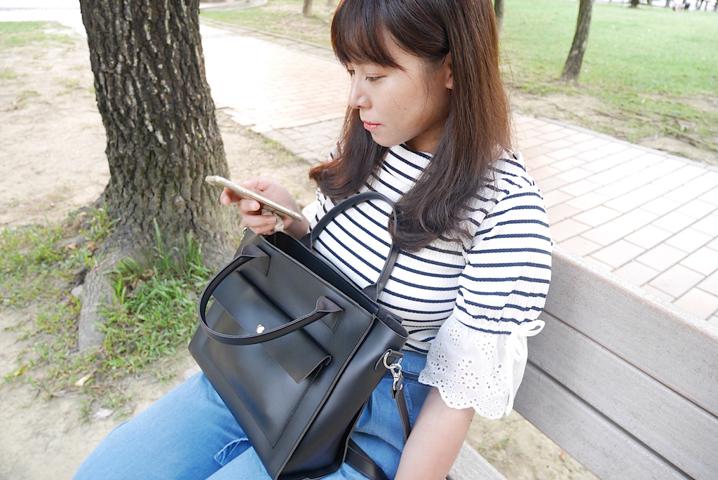 MAJESTIC LEGON刺繡五分袖上衣穿搭