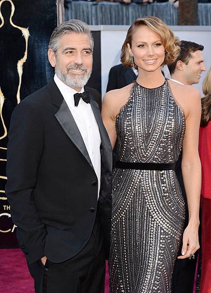 George Clooney and Stacy Keibler