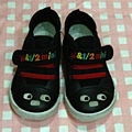 why and 1/2 黑色熊頭布鞋 **#21 (13.5cm)