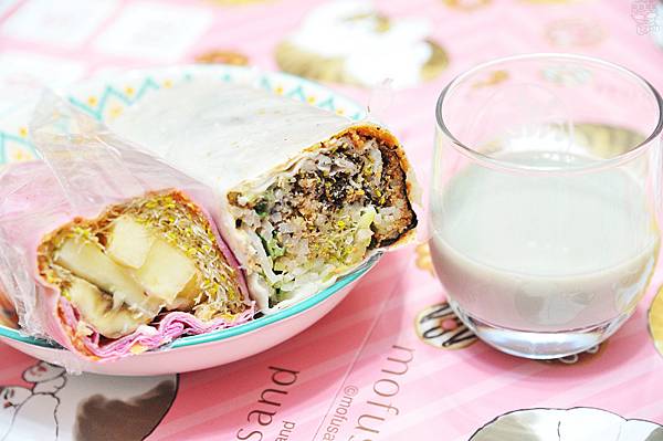 彰化輕食推薦，【員濃豆漿 苜蓿芽卷】，健康早餐的選擇，非基改