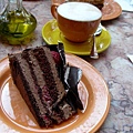 My Chocolate cranberry cake+Cappuccino
