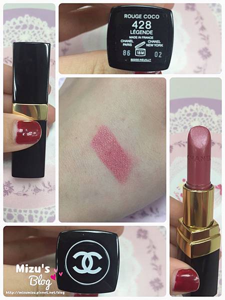 Lige butik klynke 唇彩]CHANEL 香奈兒COCO 唇膏ROUGE COCO 428 LÉGENDE 傳奇@ Mizu's Blog :: 痞客邦::