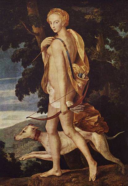 Diana as a hunter-Master of the school of Fontainebleau-1550