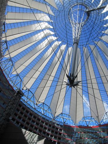 波茲坦廣場的Sony Centre 波茲坦廣場的Sony Centre