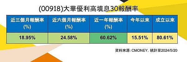 大華報酬率20240521
