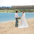 澎湖旅拍婚紗-小資省錢-自助diy婚紗照-白紗禮服+玄武岩 Pre-Wedding photo