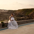 澎湖旅拍婚紗-小資省錢-自助diy婚紗照-白紗禮服+玄武岩 Pre-Wedding photo