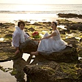 澎湖旅拍婚紗-小資省錢-自助diy婚紗照-白紗禮服+玄武岩 Pre-Wedding photo