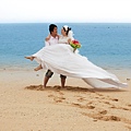 澎湖旅拍婚紗-小資省錢-自助diy婚紗照-白紗禮服+玄武岩 Pre-Wedding photo