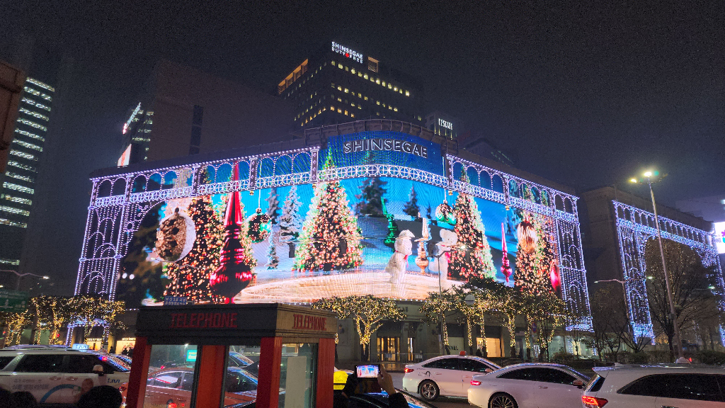 開箱!2023韓國首爾聖誕景點 - Lotte樂天百貨明洞總 明洞商圈 新世界百貨 轉角的聖誕影片