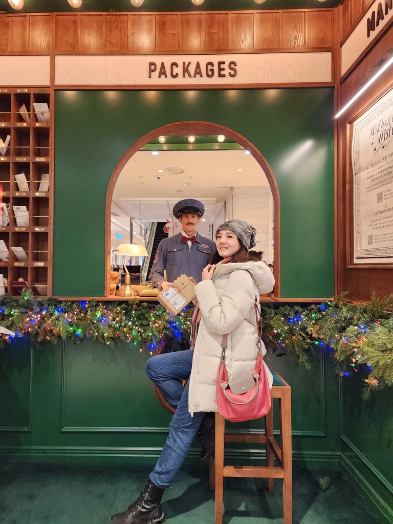 自由行沒有時間限制 可以在聖誕景點拍好拍滿 seoul spot 聖誕郵局專櫃網紅拍照點 自由行好處就在這