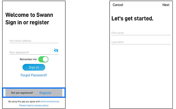 Swann SECURITY APP ( iOS )