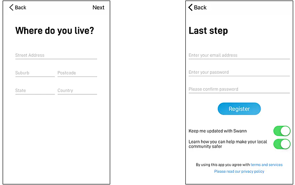 Swann SECURITY APP ( iOS )