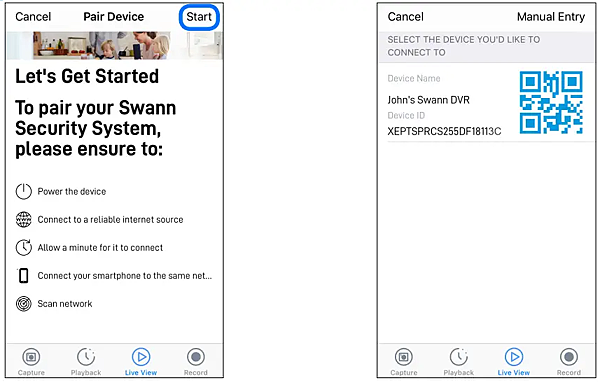 Swann SECURITY APP ( iOS )