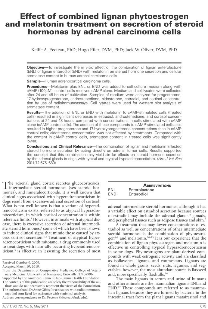 2011_Melatonin_adrenal tumor